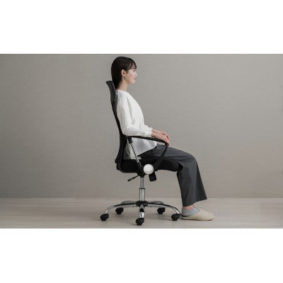 オフィスチェア  メッシュバックチェア ハイバック ブラック アイリスオーヤマ[53752662]