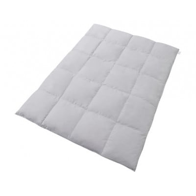 人工羽毛立体二層掛け布団(シングルサイズ)グレー アイリスオーヤマ[53752667]