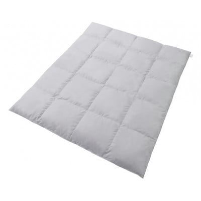 人工羽毛立体二層掛け布団(セミダブルサイズ)グレー アイリスオーヤマ[53752668]