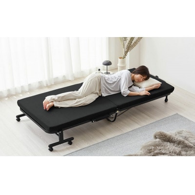 折りたたみベッド ブラック 高反発 OTB-KRR アイリスオーヤマ[53752671]