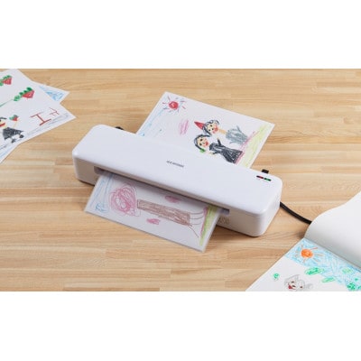 高速起動ラミネーターA3 2本ローラー ホワイト アイリスオーヤマ[53752813]