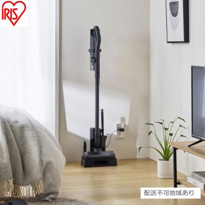 掃除機充電式サイクロンスティッククリーナー　ナチュラルブラック アイリスオーヤマ[53752827]