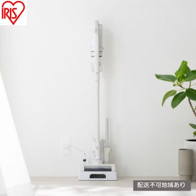 掃除機充電式サイクロンスティッククリーナー ナチュラルホワイト アイリスオーヤマ[53752828]
