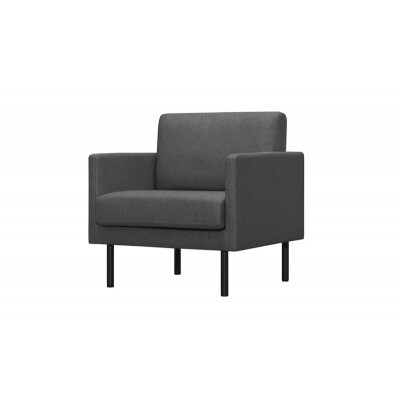 1人掛けポケットコイルソファ ダークグレー アイリスオーヤマ アームレスト付[53752851]