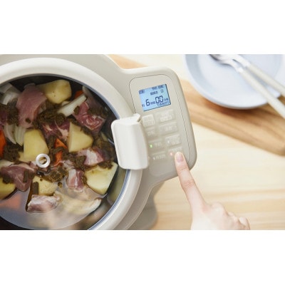 自動調理器 電気調理鍋アイリスオーヤマ  アイボリー[53752648]