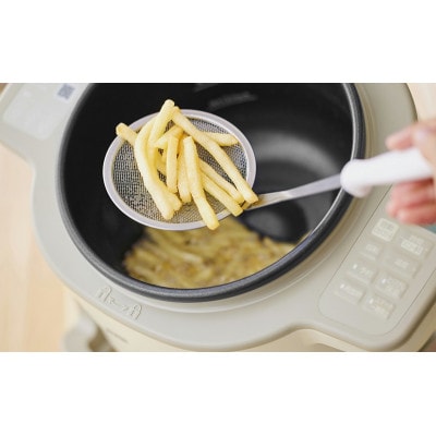 自動調理器 電気調理鍋アイリスオーヤマ  アイボリー[53752648]