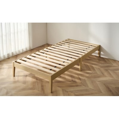 組立簡単すのこベッド ヘッドレス ナチュラル シングル アイリスオーヤマ[53752884]