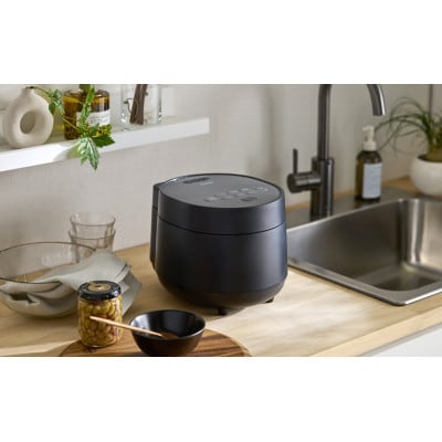 マイコンジャー炊飯器 3合 ナチュラルブラック アイリスオーヤマ[53752889]