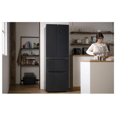 冷凍冷蔵庫 320L黒 大型 ファン式 自動霜取りアイリスオーヤマ[53752911]