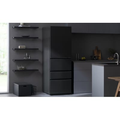 冷凍冷蔵庫 371L黒 大型 アイリスオーヤマ[53752912]