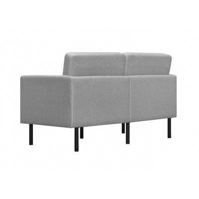 2人掛けポケットコイルソファ ライトグレー　アイリスオーヤマ アームレスト付[53753073]