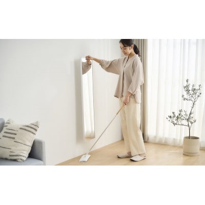 軽くて割れないフィルムミラー シルバー 鏡 高さ約115cm アイリスオーヤマ[53753077]