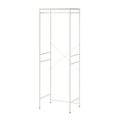 チェスト上ハンガーラック  幅約63.7cm ホワイト アイリスオーヤマ[53753080]