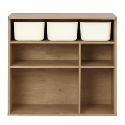 収納棚 ラウンドシェルフ スタンダードタイプ ナチュラル/ライトベージュアイリス[53753084]