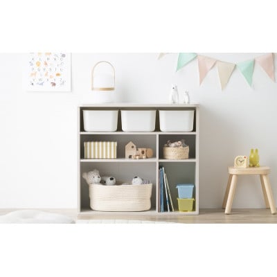 収納棚 ラウンドシェルフ スタンダードタイプ ホワイト アイリスオーヤマ[53753085]