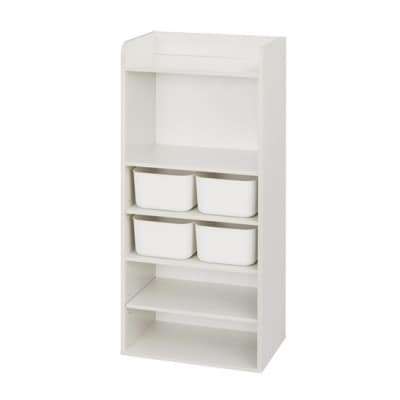 収納棚 ラウンドシェルフ ハイタイプ ホワイトアイリスオーヤマ[53753089]