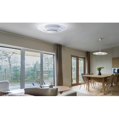 LEDペンダントライト パネルライト 6畳 昼光色　ホワイト アイリスオーヤマ[53753108]