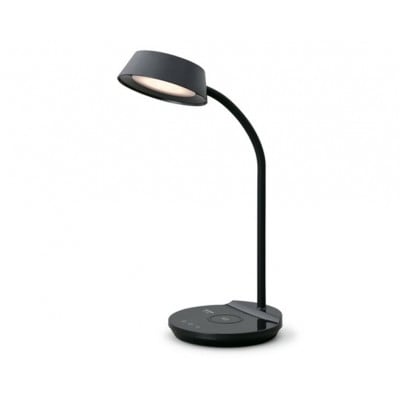 LEDデスクライトQi充電シリーズ 平置きタイプ 調光・調色 黒アイリスオーヤマ[53753133]
