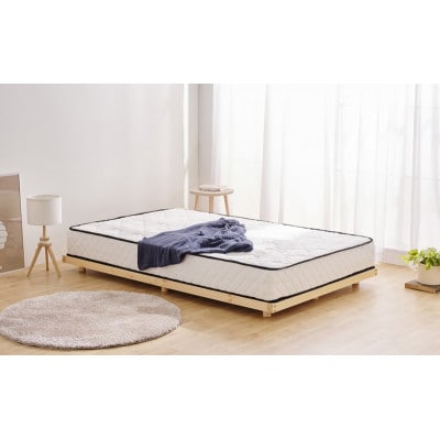 高耐荷重すのこベッド ナチュラル  セミダブル ベッドフレーム アイリスオーヤマ[53753153]