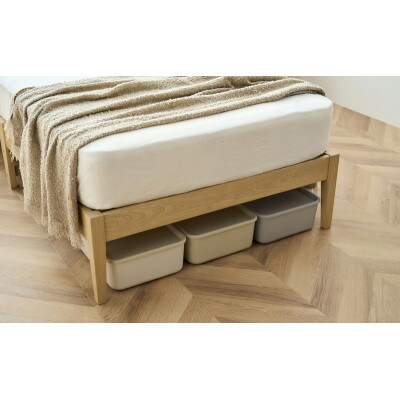 組立簡単すのこベッド 宮付き ESB03-S ナチュラル シングル[53753170]