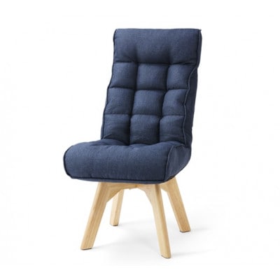 回転ファブリックチェア FACN-K ブルー 一人掛け アイリスオーヤマ[53753181]