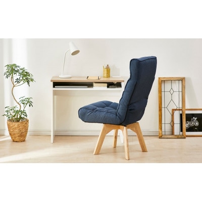 回転ファブリックチェア FACN-K ブルー 一人掛け アイリスオーヤマ[53753181]