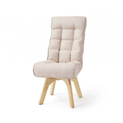 回転ファブリックチェア FACN-K アイボリー 一人掛け アイリスオーヤマ [53753182]