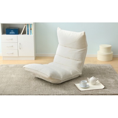 フロアチェア 低反発 ZCR-2 アイボリー  1人掛け  アイリスオーヤマ[53753194]