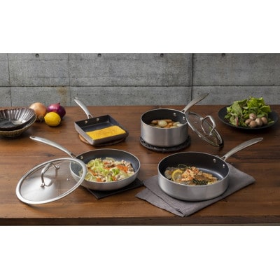 フライパンセット ダイヤモンドグレイス 6点セット DG-SE6 シルバー[53753202]