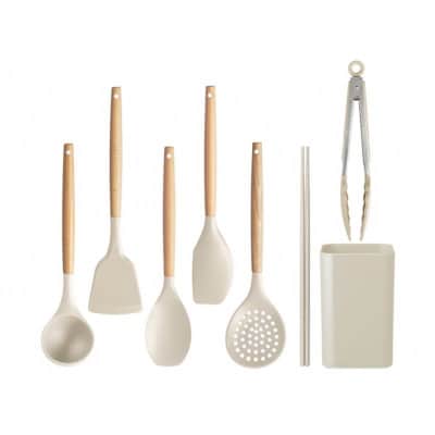 キッチンツール7点+スタンドセット KT-7SS グレージュ[53753204]