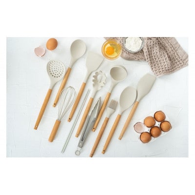 キッチンツール11点+スタンドセット KT-11SS グレージュ  [53753206]