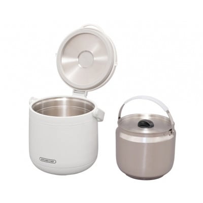 ダブル真空保温調理鍋 おまかせさん RWP-N45 ホワイト アイリスオーヤマ [53753208]