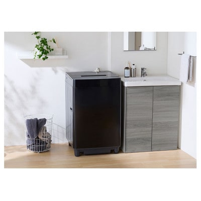 全自動洗濯機 7.0kg ブラック アイリスオーヤマ 縦型 [53752921]