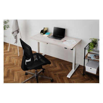 電動昇降テーブル  ホワイト 高さ調節 アイリスオーヤマ[53752978]