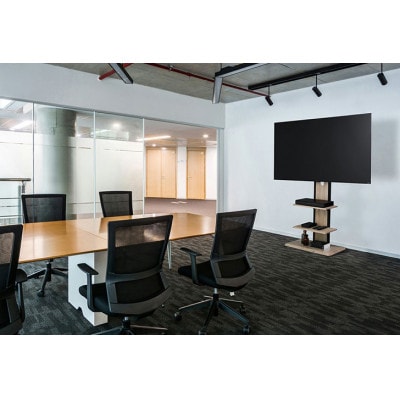 スタンドテレビ台 ライトナチュラル アイリスオーヤマ 65型 65インチ[53752973]