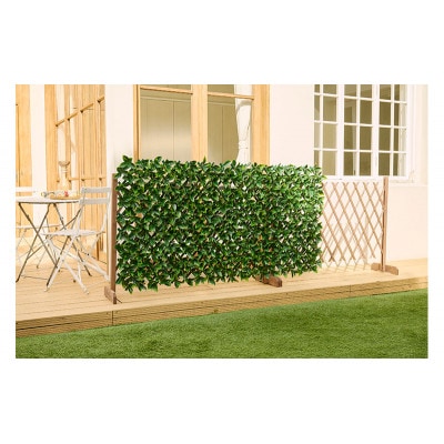 DECO GREEN 伸縮フェンス  ダークグリーン  アイリスオーヤマ[53752992]