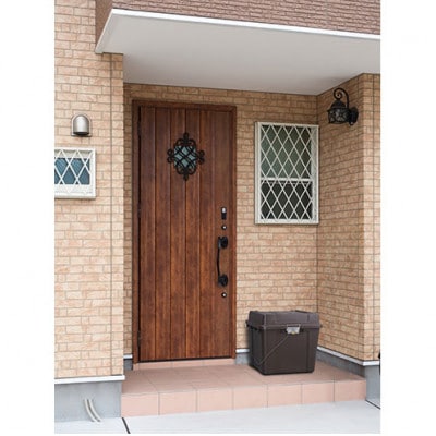 宅配ボックス540 ブラウン アイリスオーヤマ 69L 南京錠 ワイヤー付き[53752953]