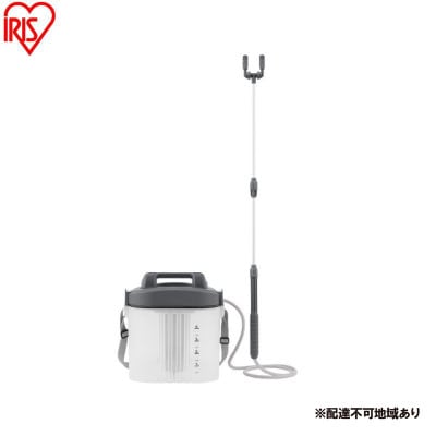 電池式噴霧器 ツインノズル ダークグレー 4L アイリスオーヤマ[53752930]