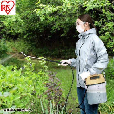 電池式噴霧器 ツインノズル サンドイエロー　アイリスオーヤマ 5L[53752931]