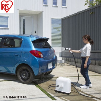 フルカバーホースリールHG ブラック×ホワイト 20m アイリスオーヤマ[53752956]