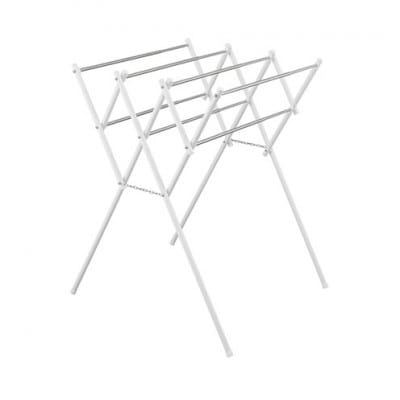 伸縮タオル干し ホワイト タオルハンガー アイリスオーヤマ[53752980]