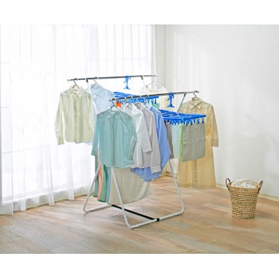 室内物干し ホワイト 折りたたみ スタンド  アイリスオーヤマ[53752971]