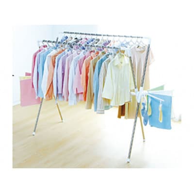 簡単組み立て万能物干し ホワイト アイリスオーヤマ[53752972]