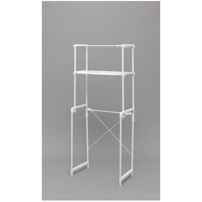 ランドリーラック 伸縮 棚付き アイリスオーヤマ[53753036]