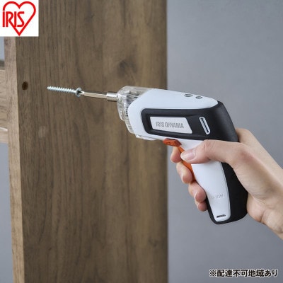 充電式電動ドライバー ホワイト アイリスオーヤマ [53753052]