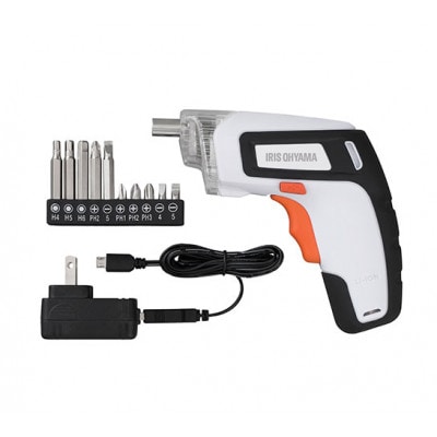 充電式電動ドライバー ホワイト アイリスオーヤマ [53753052]