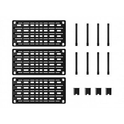 プラスチックラック3段 ブラック アイリスオーヤマ[53753058]