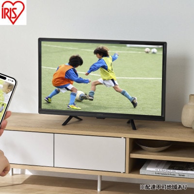 テレビ Google液晶TV 24V型 ブラック アイリスオーヤマ[53753015]