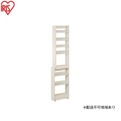 キッチン隙間収納ラック KSRーH140 白 アイリスオーヤマ ハイタイプ[53753358]