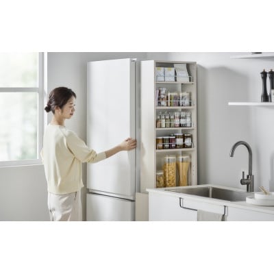 キッチン隙間収納ラック KSRーH180 白 アイリスオーヤマ ハイタイプ[53753360]